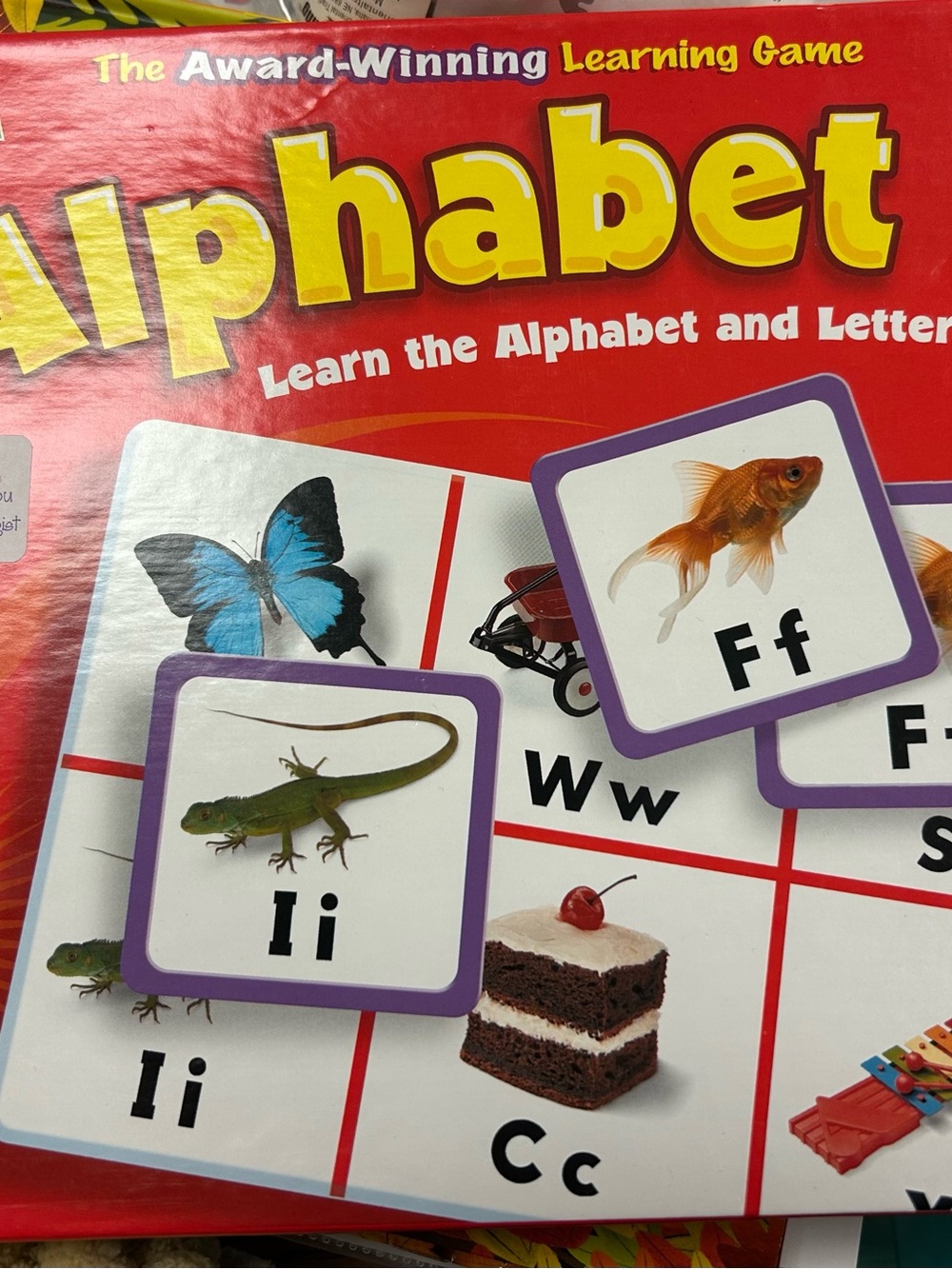 Alphabet Learning Game - Red and Purple Early Learning Set